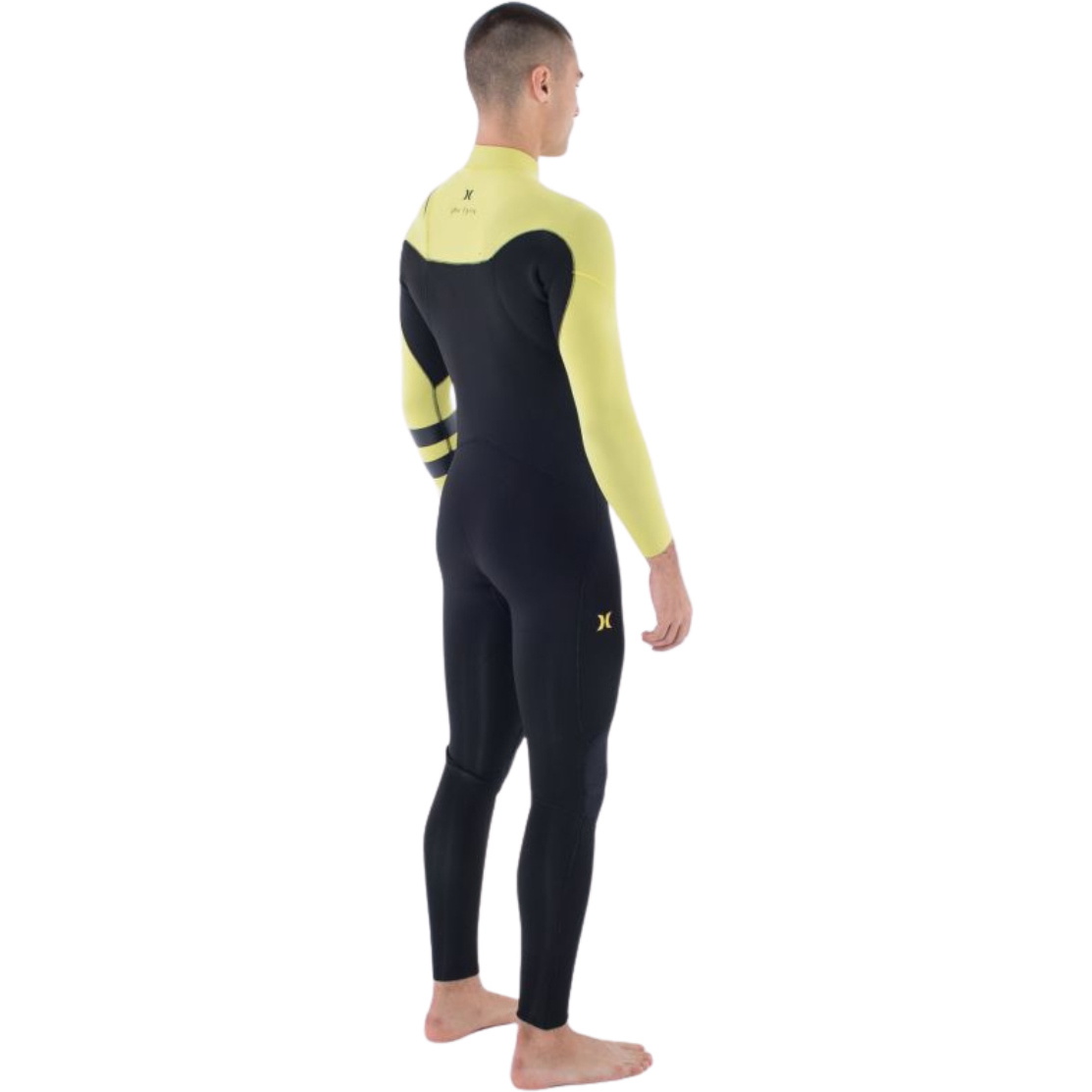 2025 Hurley Mens Plus NIC II 4/3mm Chest Zip Wetsuit MFS0014413 - Cream